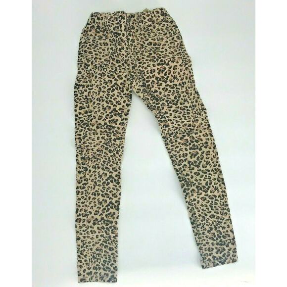 Children’s Place Girls Jeggings Pants Animal Cheetah Print Skinny Leg Sz 10 - Picture 2 of 5